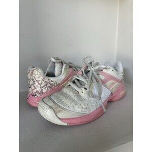 Babolat Tennis Shoes Propulse All Court Junior Sport Trainers White Pink US 2.5